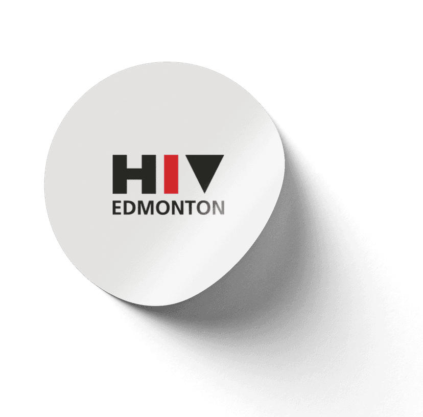 HIV Edmonton sticker